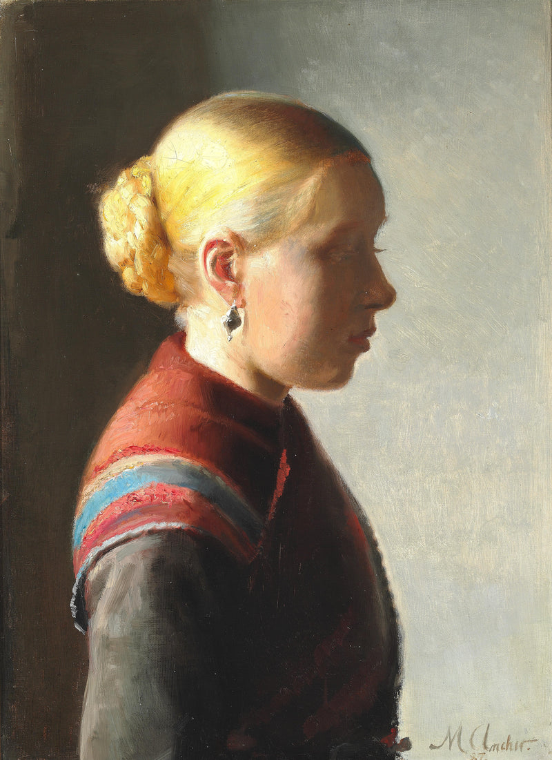 Jeune femme. - Michael Peter Ancher
