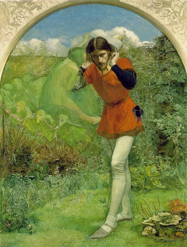 フェルディナンドはアリエルに惹かれる - ジョン・エヴァレット・ミレイ

Source:
Ferdinand attiré par Ariel - John Everett Millais