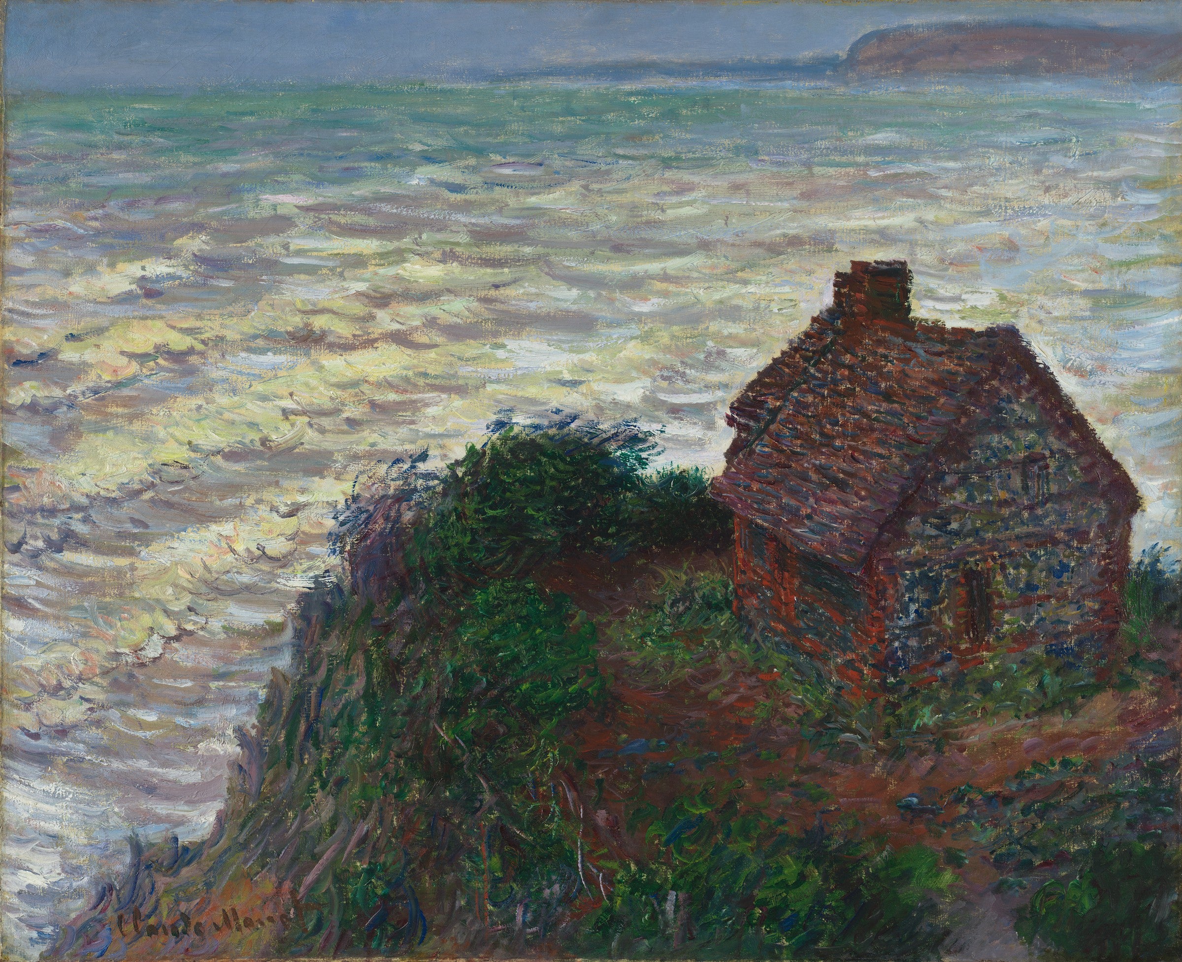 Reproduction du tableau « Maison du douanier, Varengeville - Claude Monet » par Alpha Reproduction en peinture à l’huile