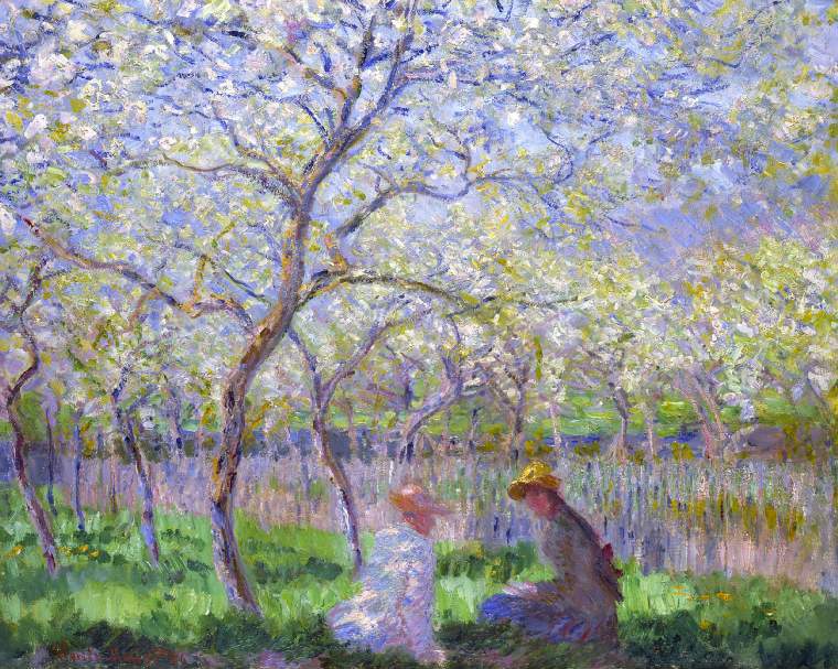 Reproduction du tableau « Le printemps - Claude Monet » par Alpha Reproduction en peinture à l’huile