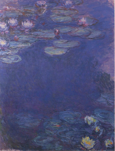 🌌 夕暮れの睡蓮、クロード・モネ