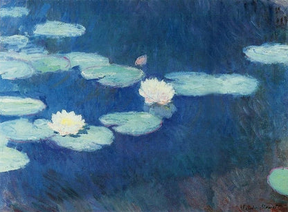 青い睡蓮 – クロード・モネ（約1906年）