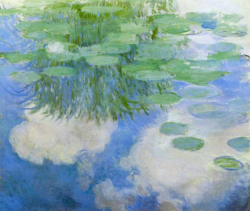 ☁️ 空と雲のある睡蓮、クロード・モネ