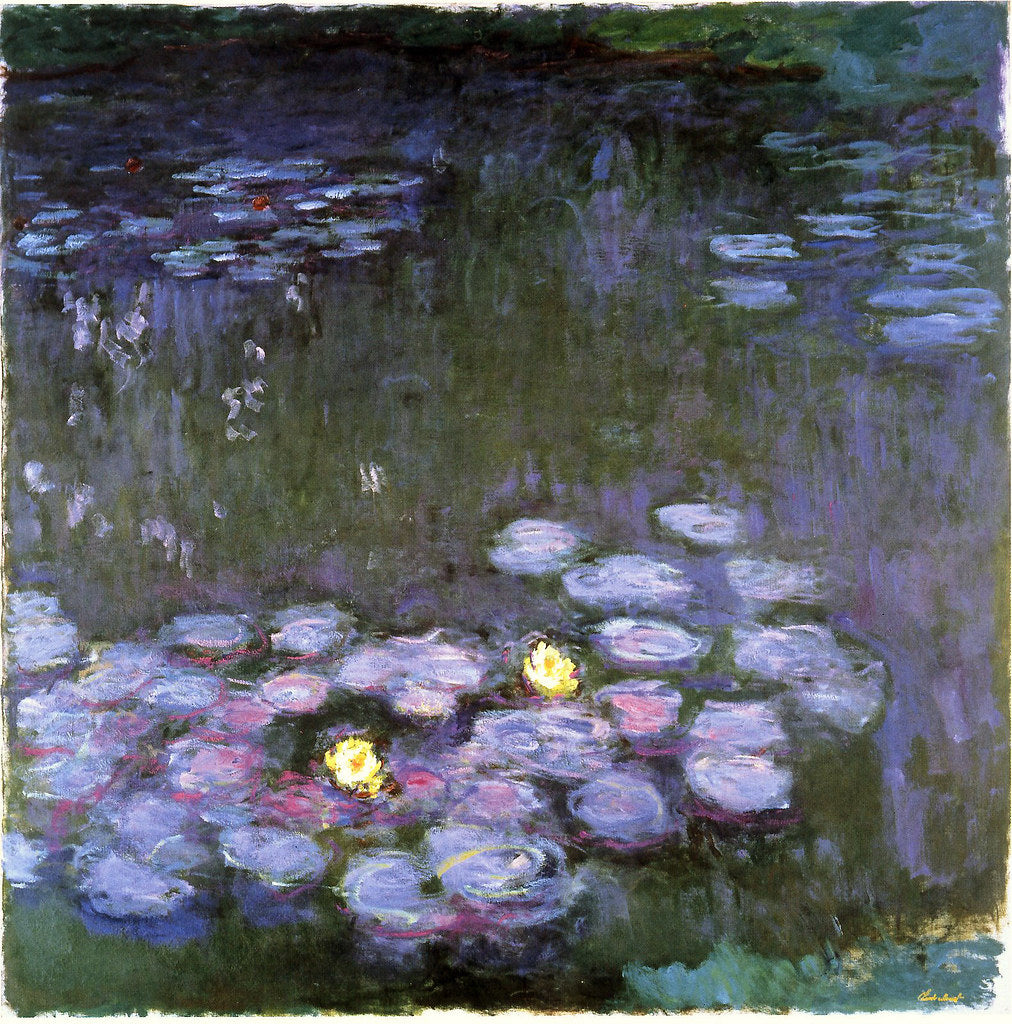 🎨 紫の夕暮れの睡蓮 - クロード・モネ