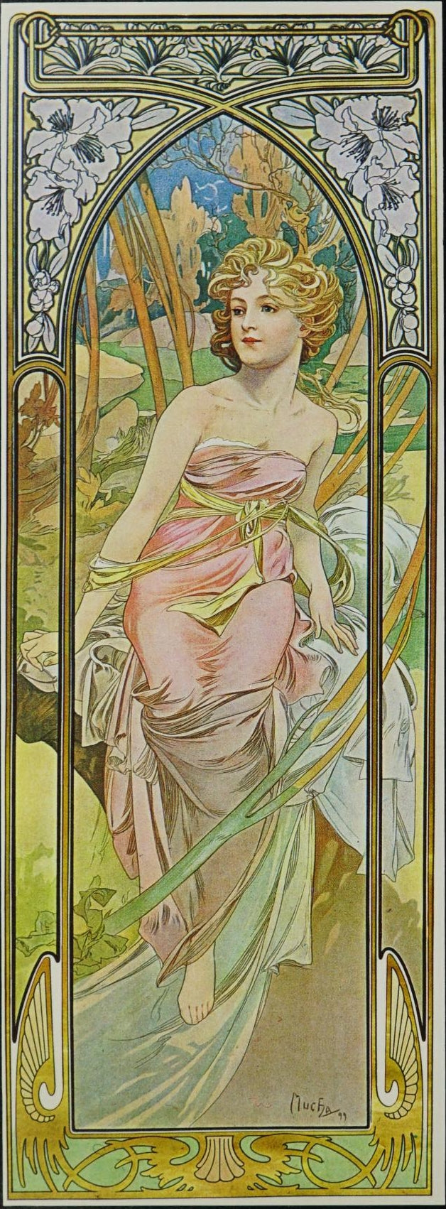 Allegories of day, - Alfons Mucha