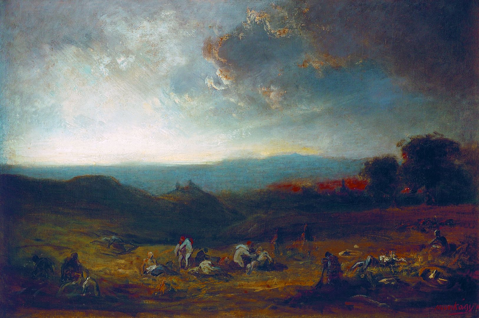 Le Champ de bataille d’Isaszeg, Mihály Munkácsy, 1867