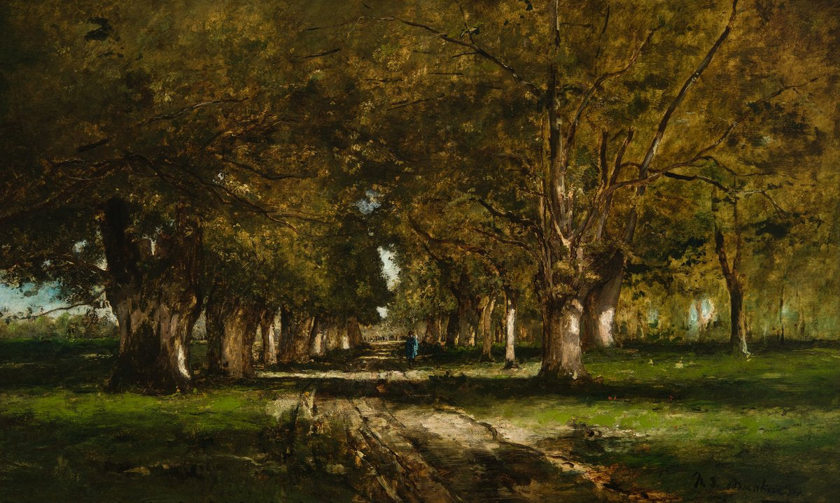 Ligne d'arbres - Mihály Munkácsy