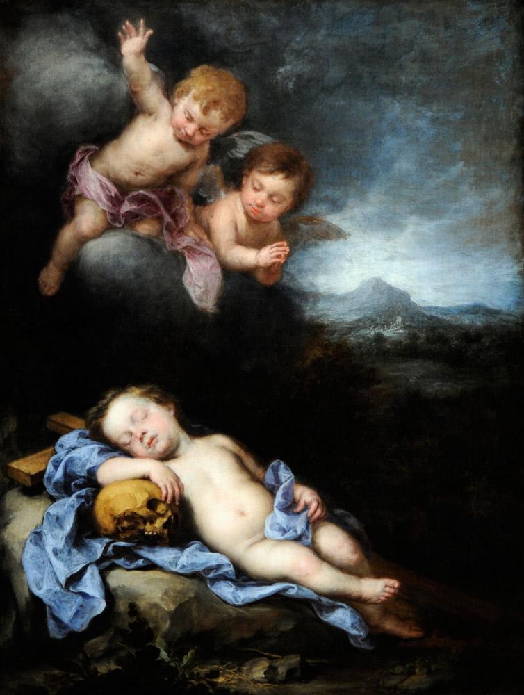 L'Enfant Jésus endormi sur la Croix - Bartolomé Esteban Murillo