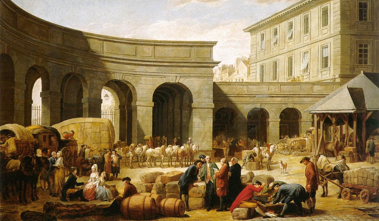 La cour de la douane - Nicolas-Bernard Lépicié