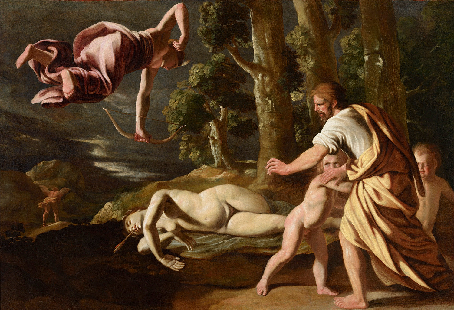 La Mort de Chioné - Nicolas Poussin