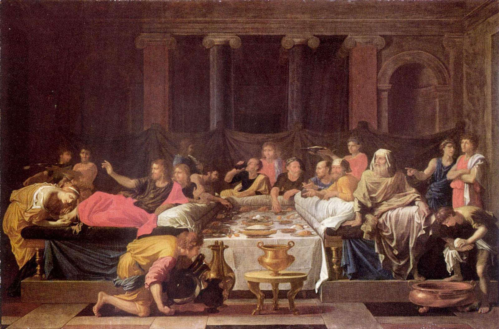 La Pénitence ou Le Repas chez Simon - Nicolas Poussin