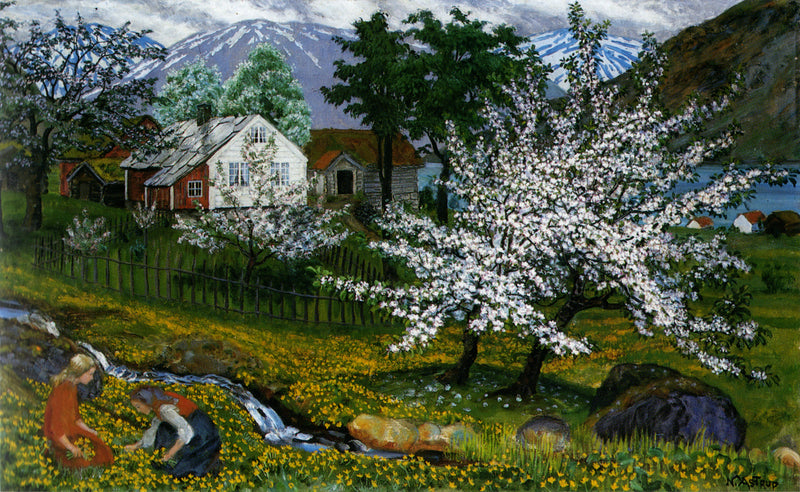 Pommiers en fleurs – Nikolai Astrup