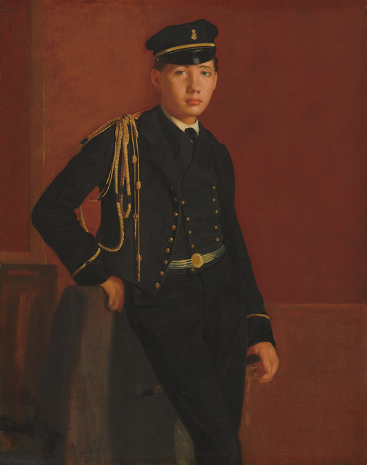Reproduction du tableau « Achille De Gas en uniforme de cadet - Edgar Degas » par Alpha Reproduction en peinture à l’huile
