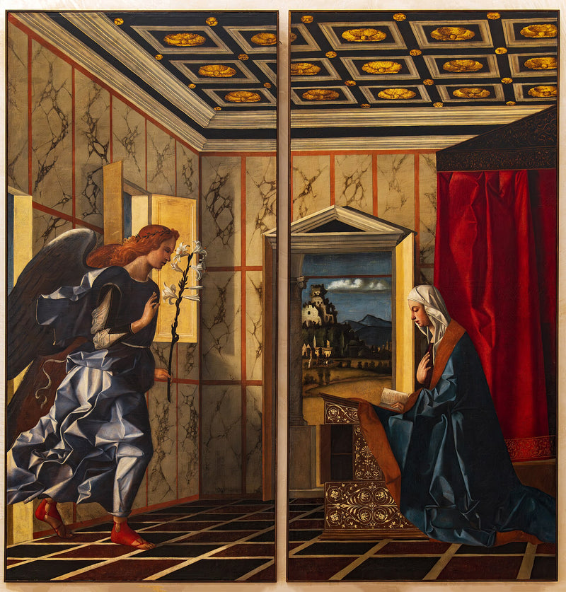 受胎告知の天使、受胎告知の聖母 - ジョヴァンニ・ベルリーニ