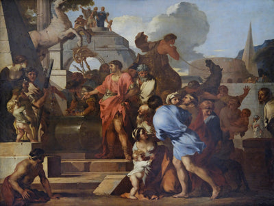 Auguste devant le tombeau d'Alexandre - Sébastien Bourdon