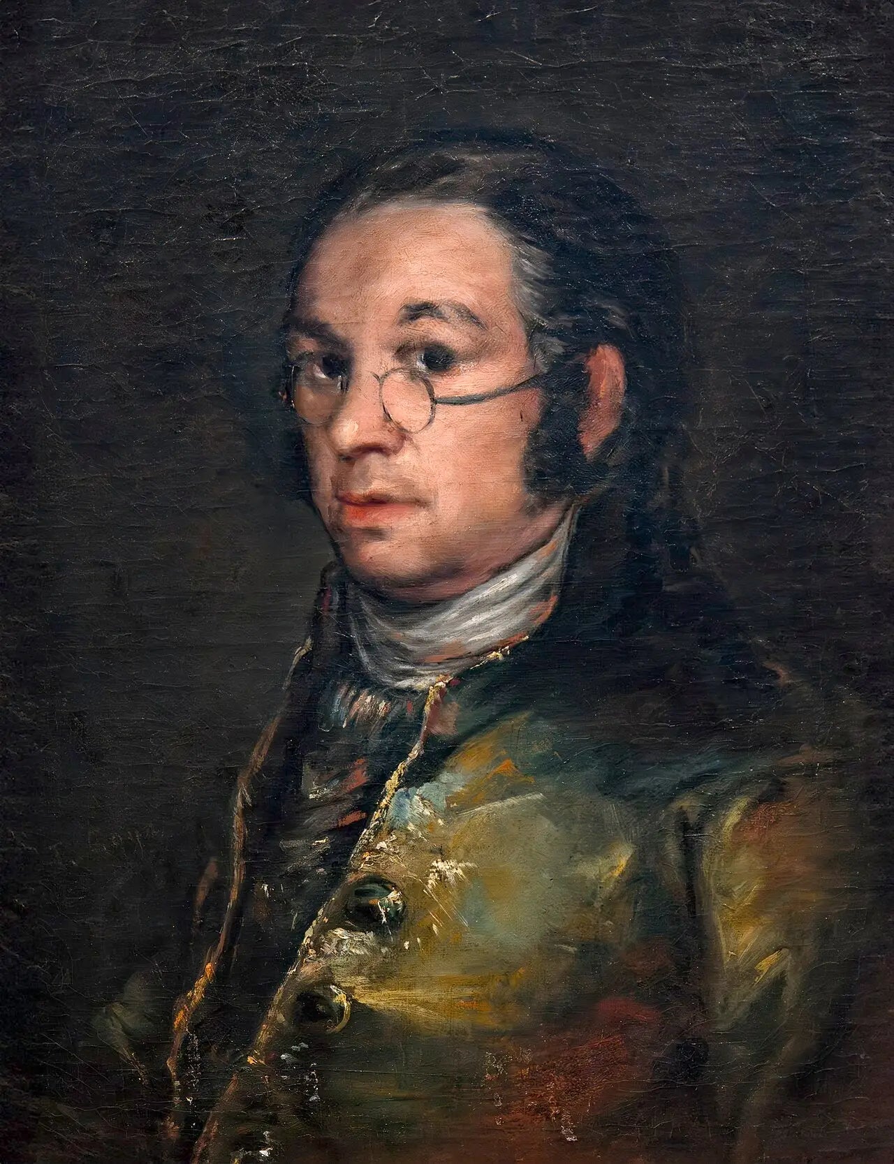 Reproduction du tableau « Autoportrait aux lunettes - Francisco de Goya » par Alpha Reproduction en peinture à l’huile