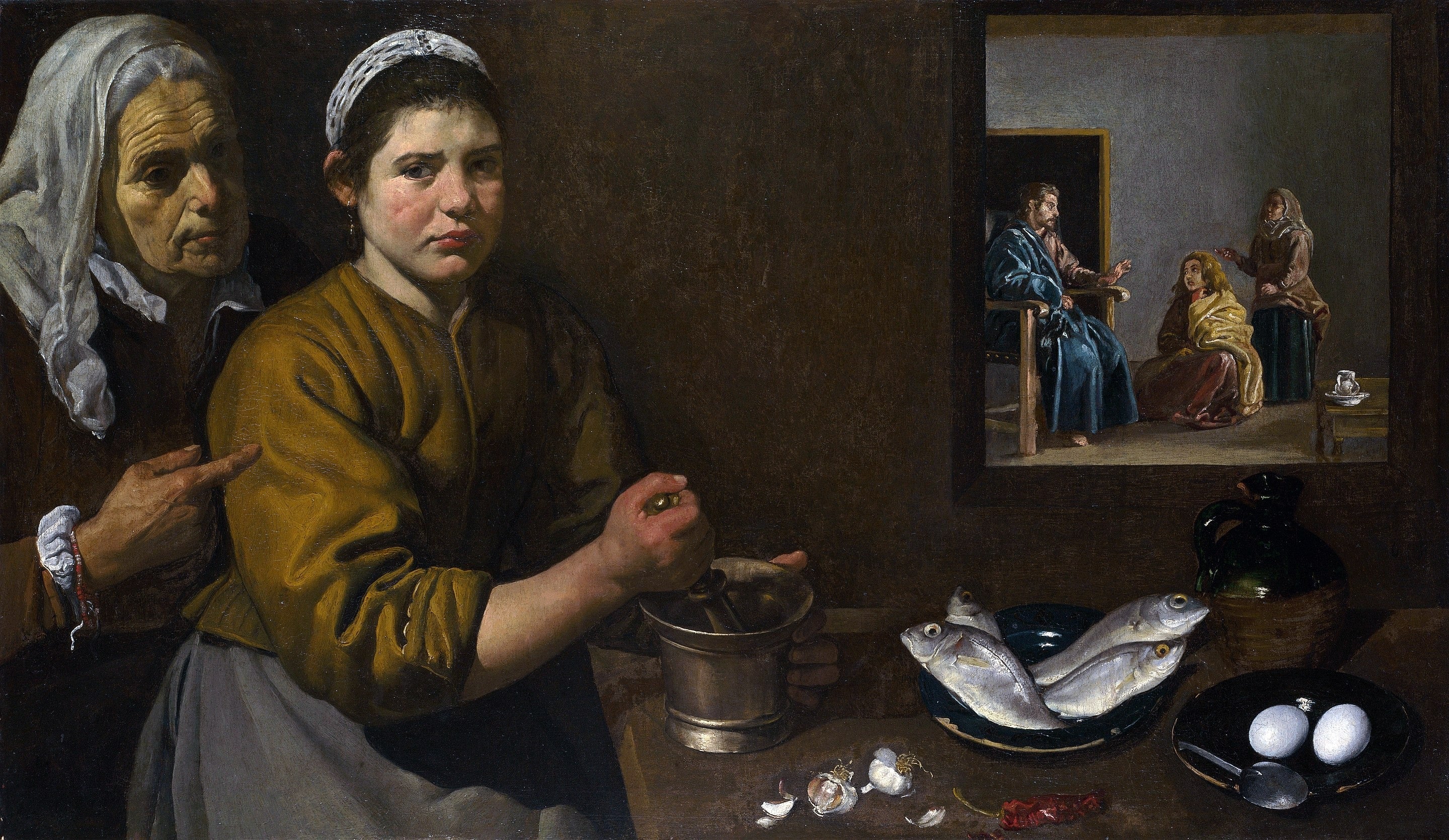 Christ dans la maison de Marthe et Marie - Diego Velázquez