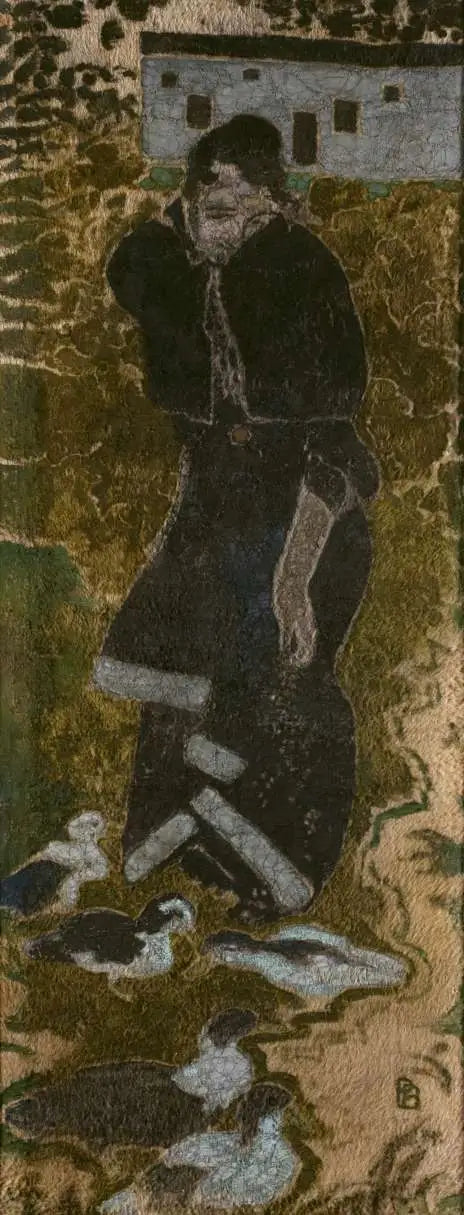 鴨と女性 - ピエール・ボナール