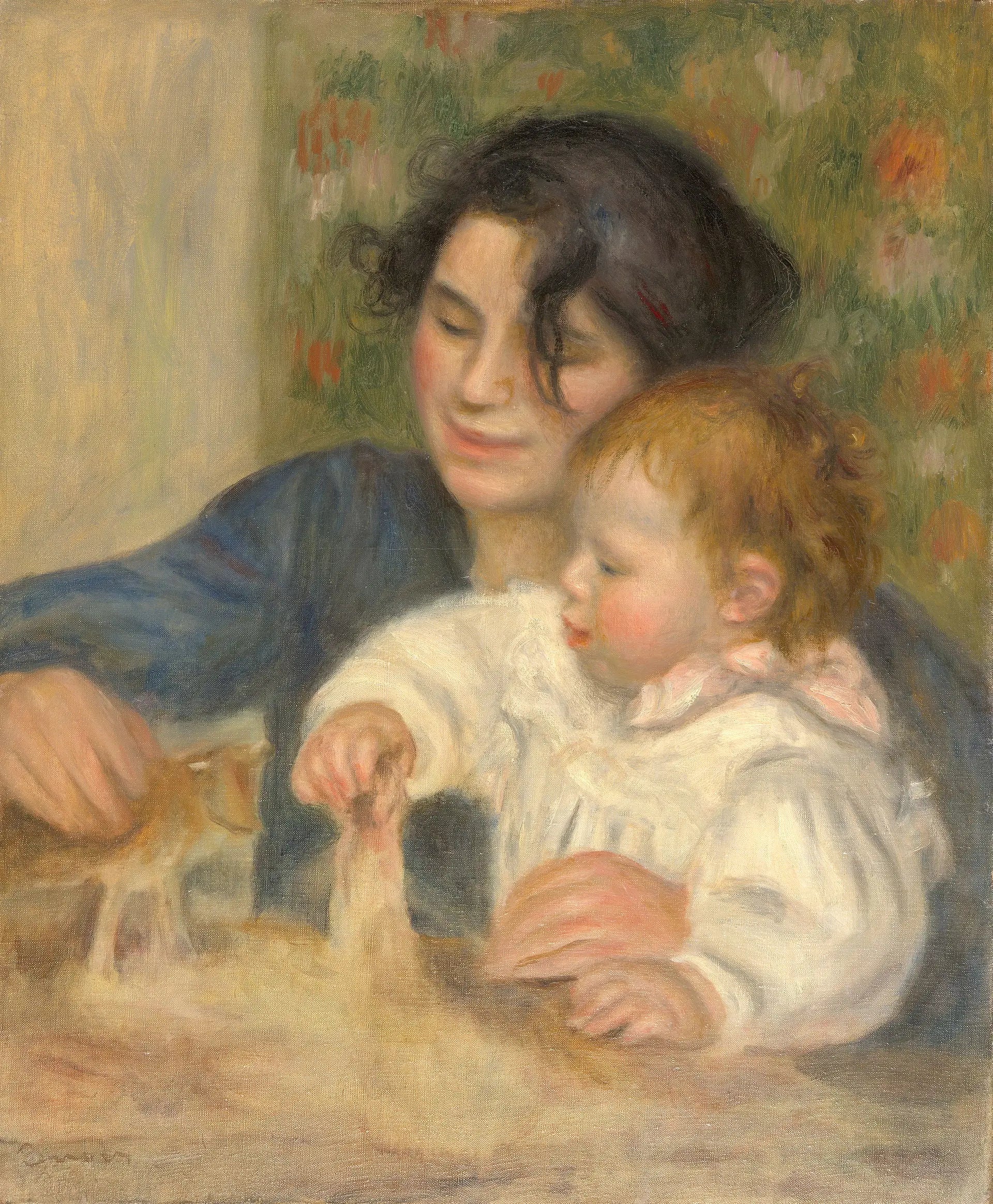 Reproduction du tableau « Gabrielle et Jean - Pierre-Auguste Renoir » par Alpha Reproduction en peinture à l’huile