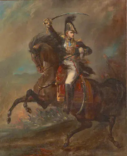 第一帝国の将軍が敵を攻撃する - テオドール・ジェリコー