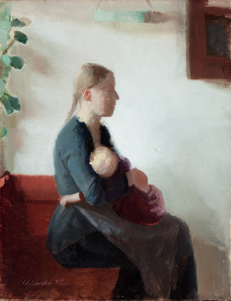 Jeune mère avec son enfant - Anna Ancher