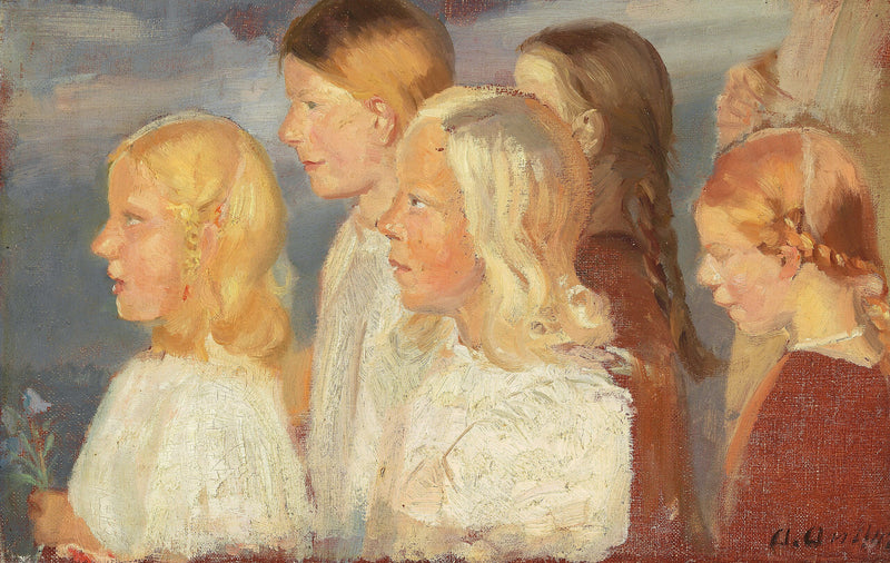 Jeunes filles de Skagen. - Anna Ancher