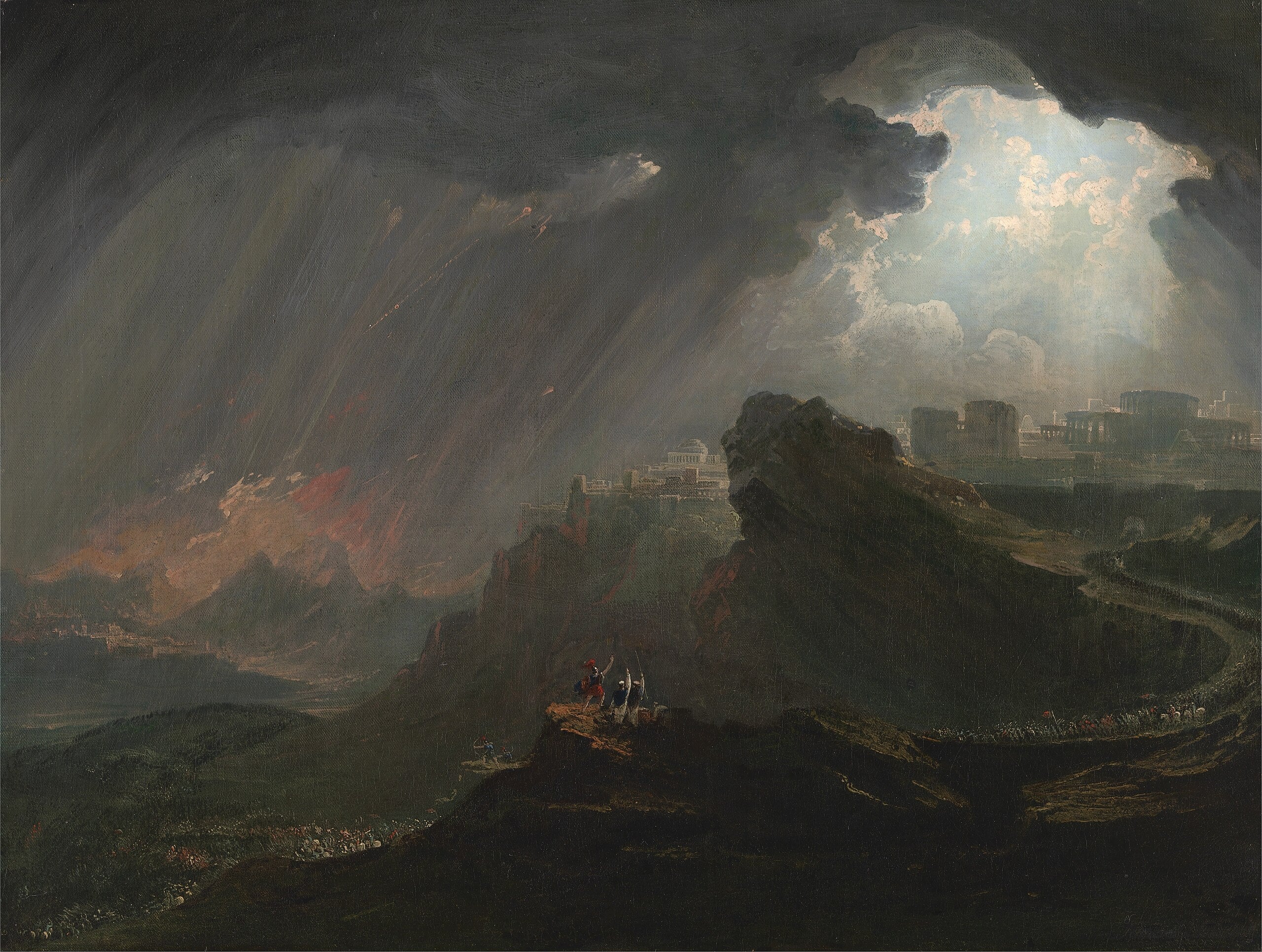 Josué commandant au soleil de s'arrêter - John Martin