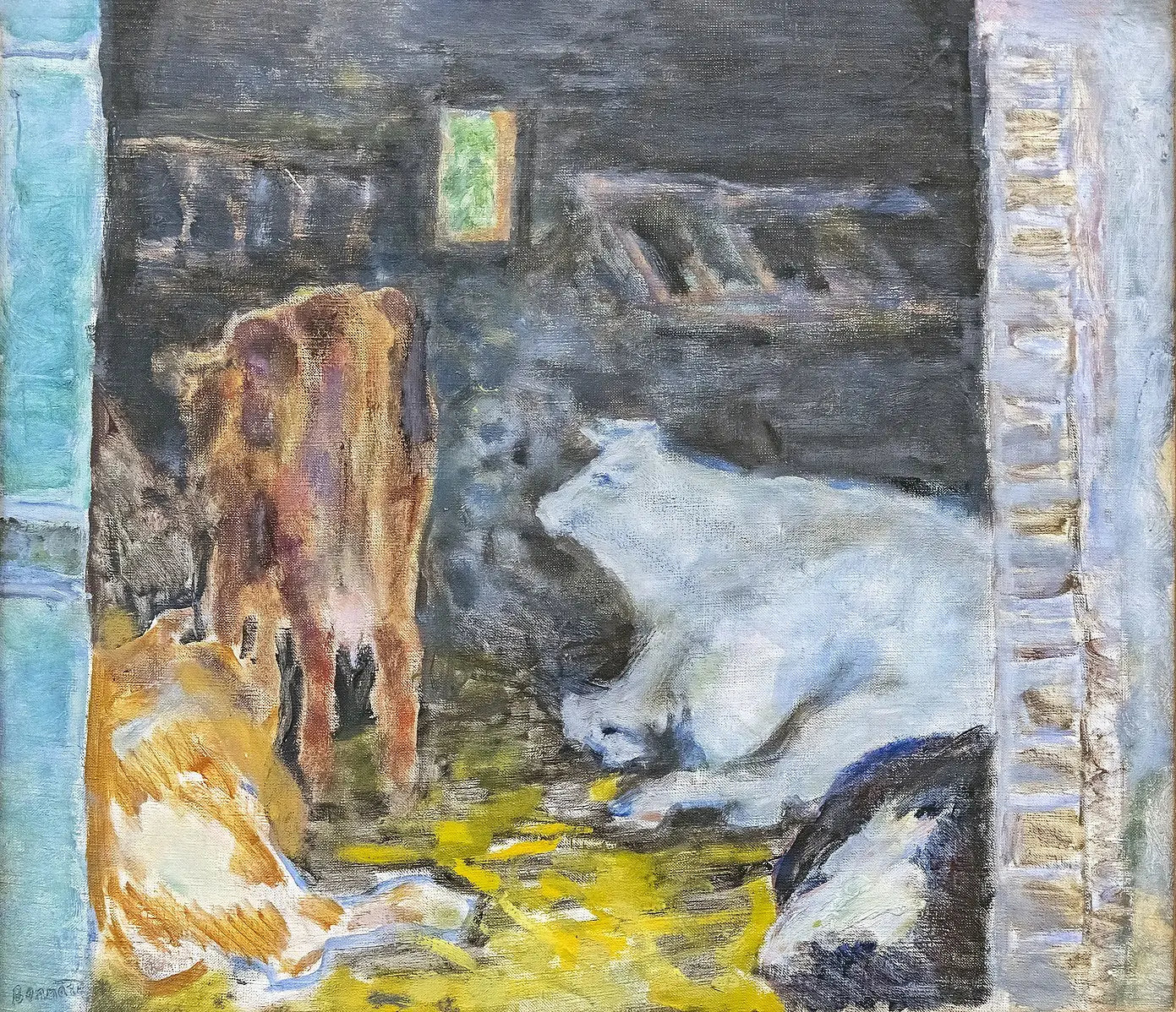 Reproduction du tableau « L'Étable - Pierre Bonnard » par Alpha Reproduction en peinture à l’huile
