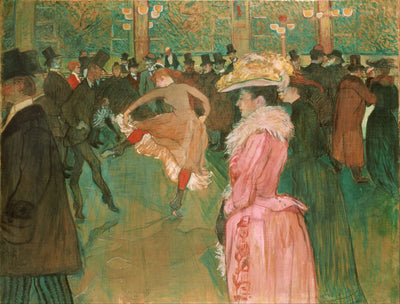 Reproduction du tableau « La Danse au Moulin-Rouge - Henri de Toulouse-Lautrec » par Alpha Reproduction en peinture à l’huile