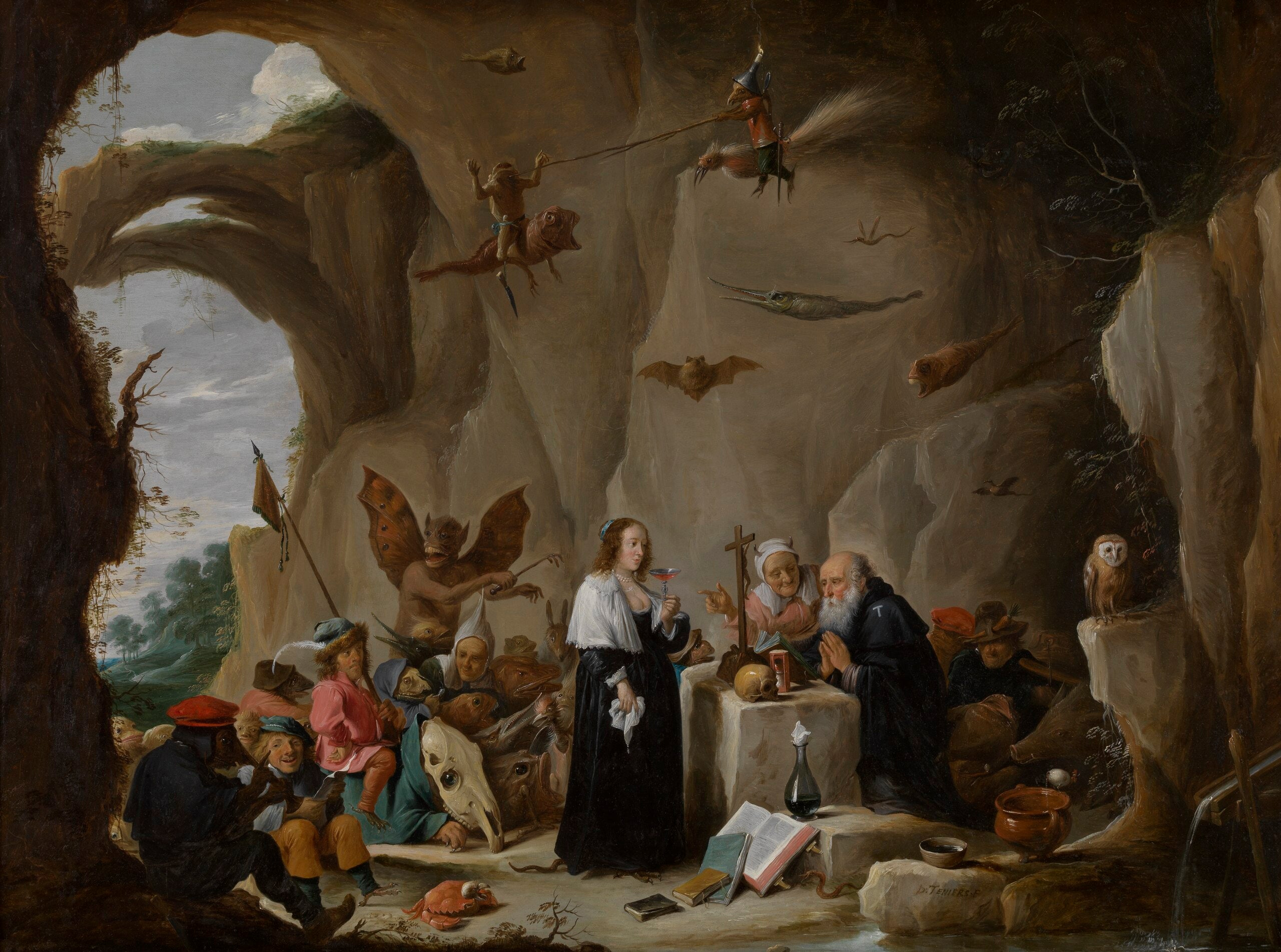 La Tentation d'Antoine, abbé d'Égypte - David Teniers le Jeune