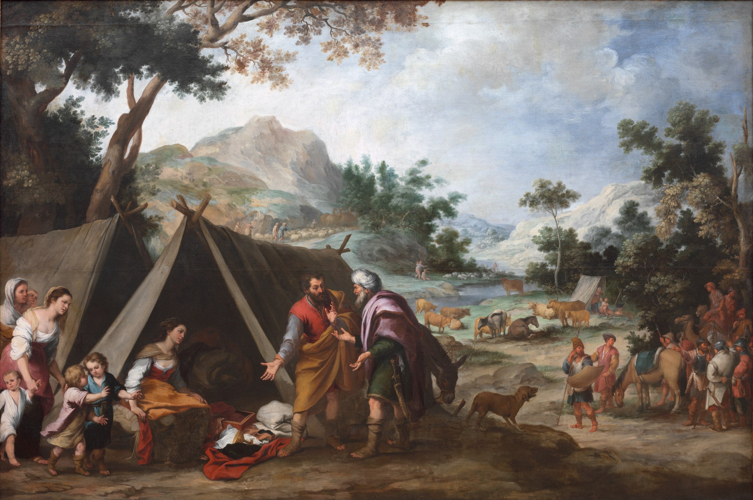 Laban à la recherche de ses dieux domestiques volés - Bartolomé Esteban Murillo