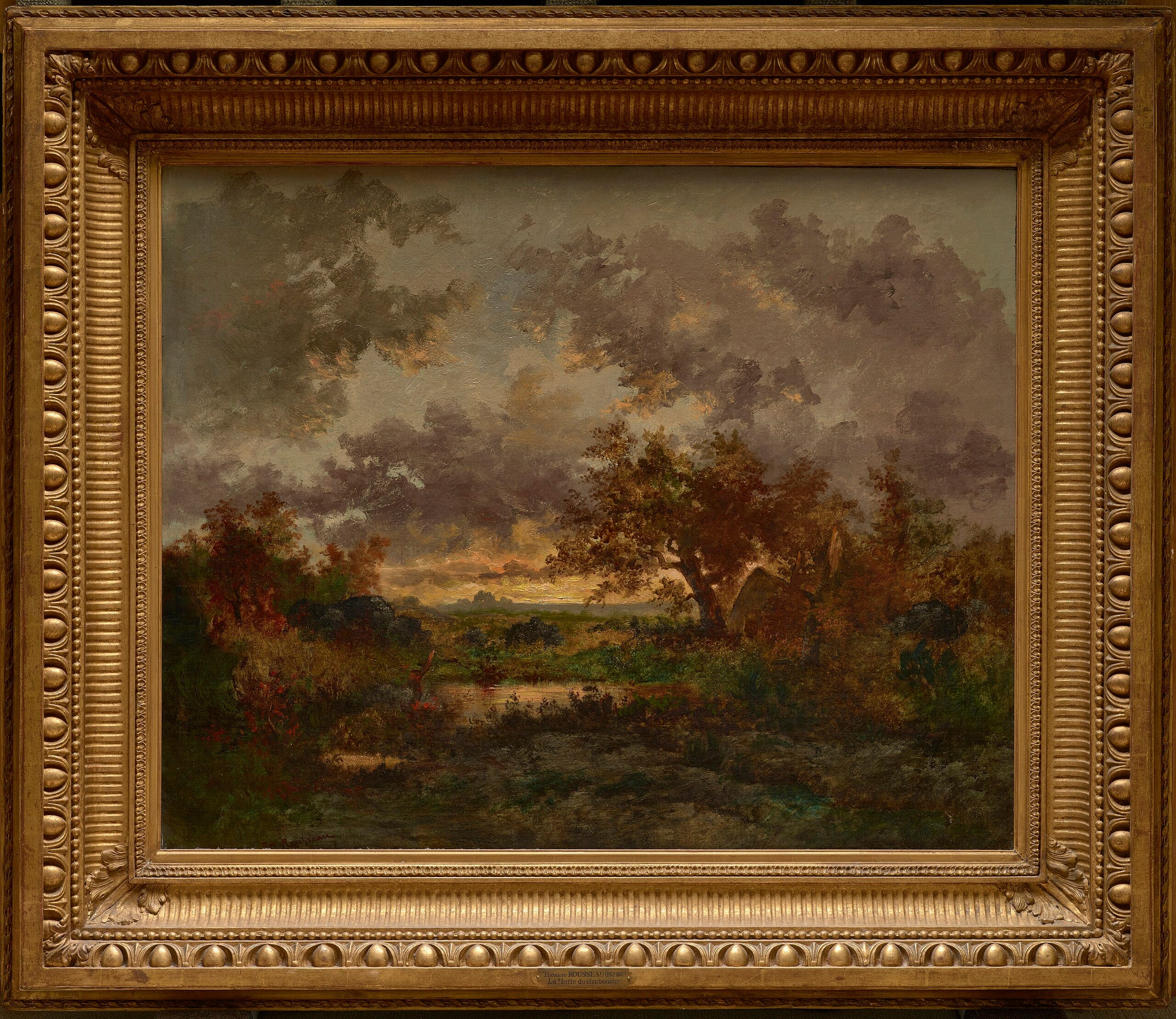 La cabane du charbonnier - Théodore Rousseau