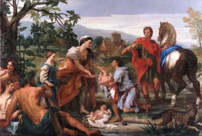 La découverte de Romulus et Rémus - Carlo Maratta