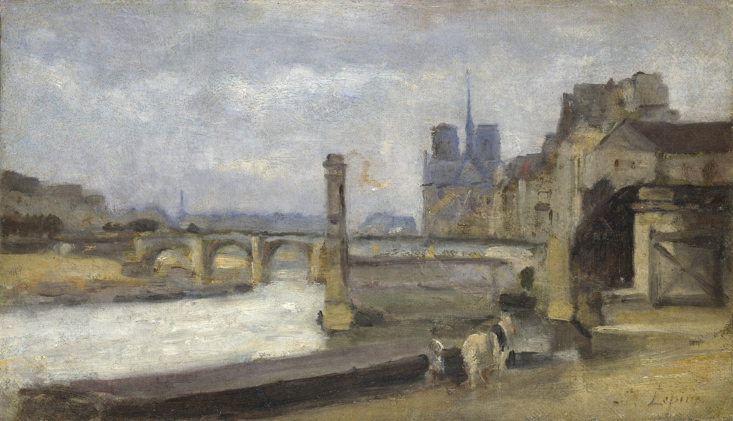 Le Pont de la Tournelle Paris - Stanislas Lépine - Alpha Reproduction
