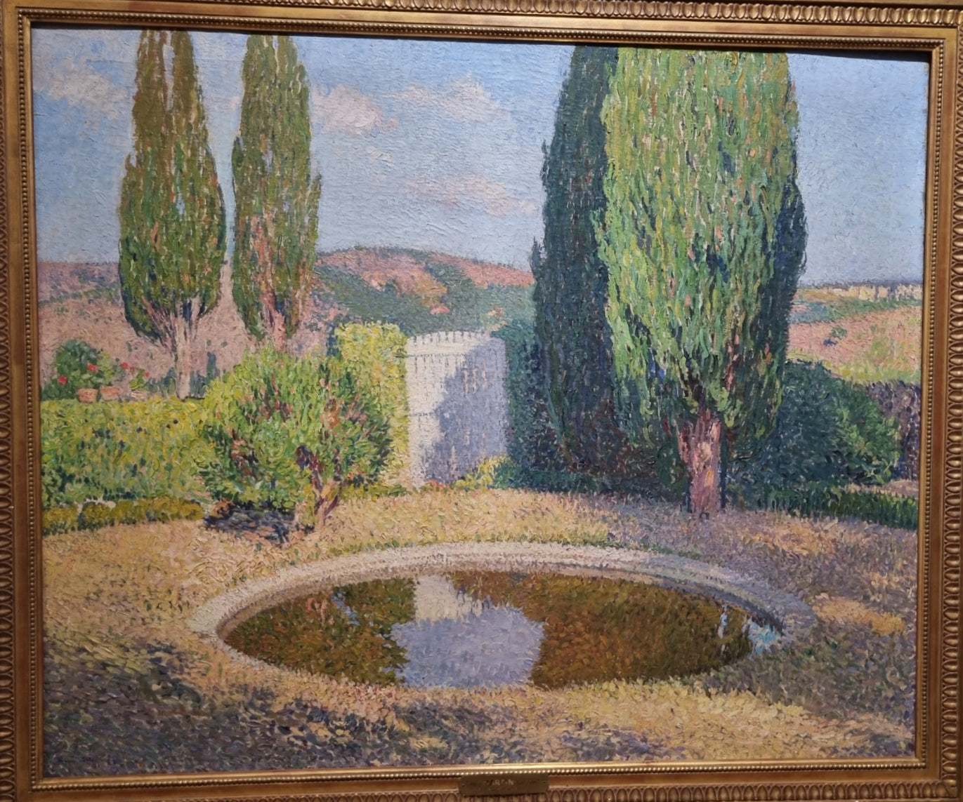 Le bassin en été - Henri-Jean Guillaume Martin