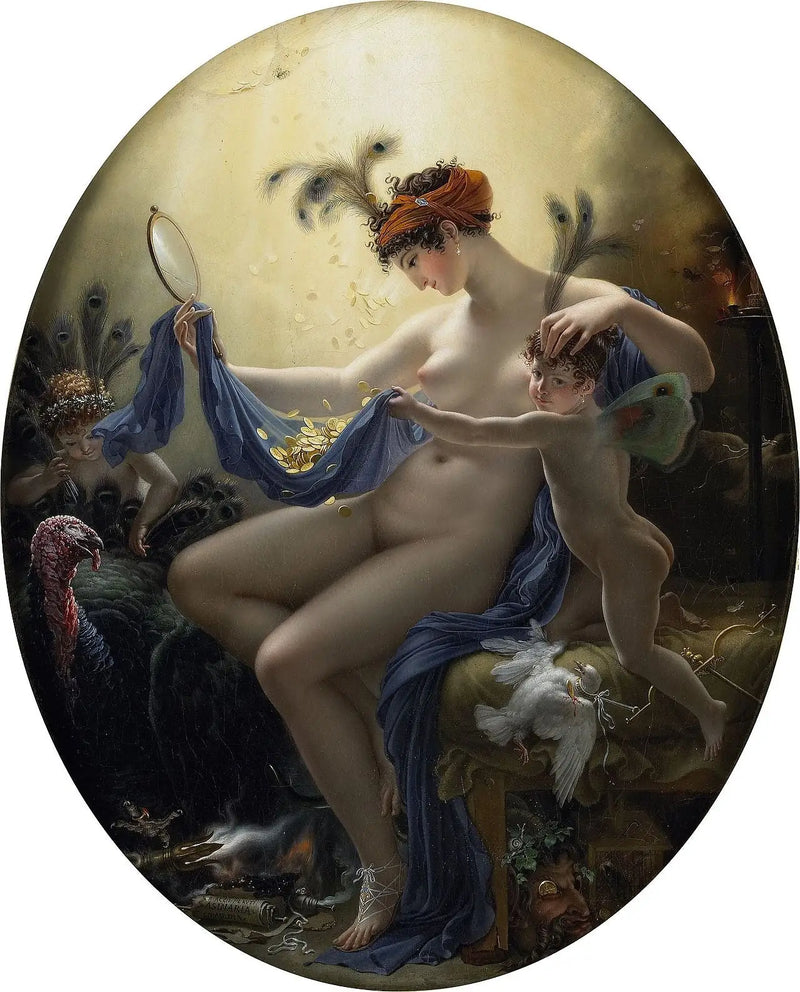 マドモアゼル・ランジュとダナエ - アンヌ＝ルイ・ジロデ

Source:
Mademoiselle Lange et Danaé - Anne-Louis Girodet