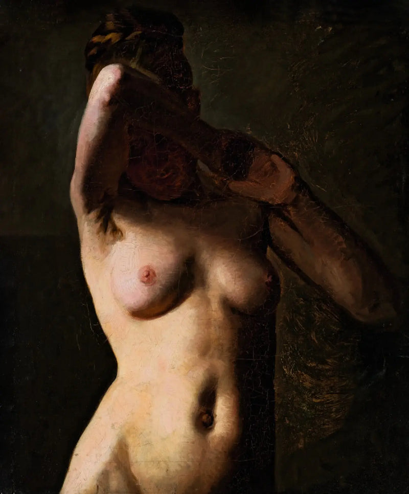 女性モデル。半身像 - ペダー・セヴェリン・クロイヤー