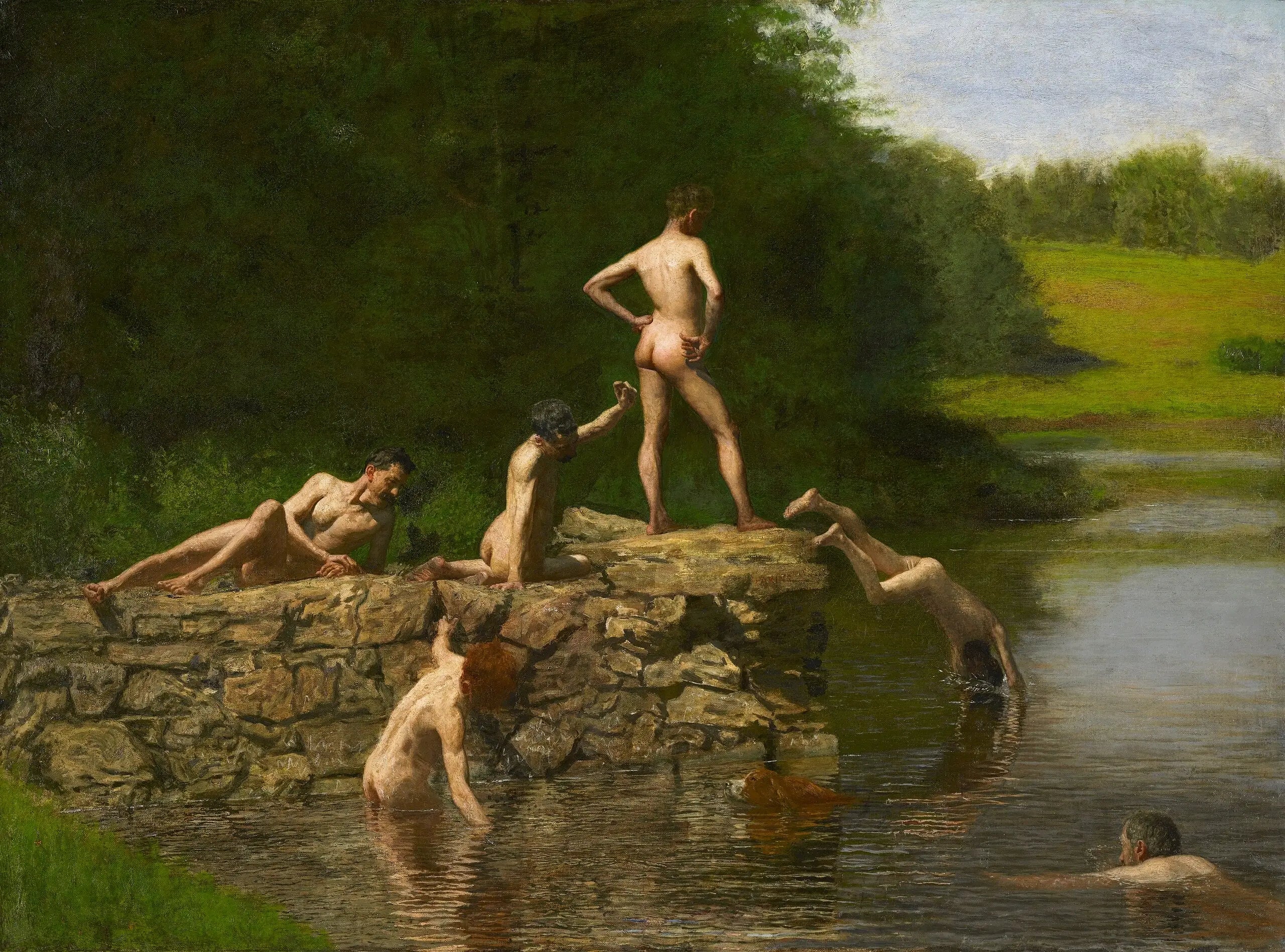Natation - Thomas Eakins - Alpha Reproduction