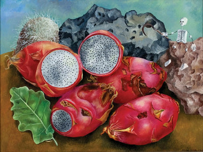 Reproduction du tableau « Nature morte : Pitahayas - Frida Kahlo » par Alpha Reproduction en peinture à l’huile