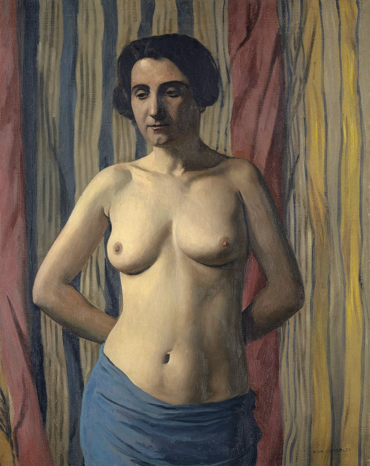 Nu à l'écharpe bleue - Félix Vallotton