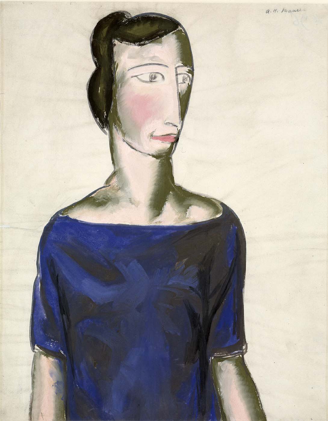 Portrait d'une fille - Alfred Henry Maurer