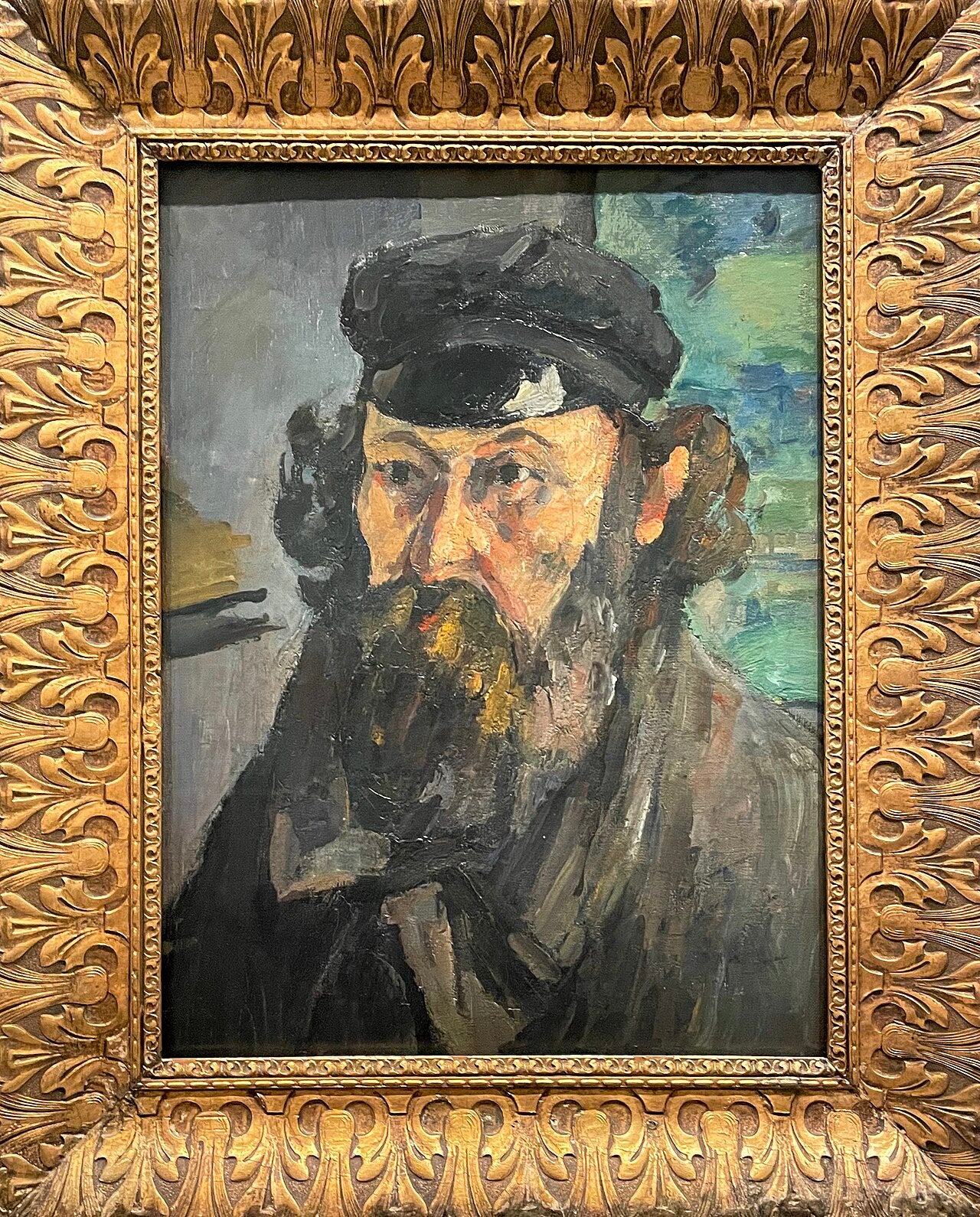帽子をかぶった画家の肖像 - ポール・セザンヌ