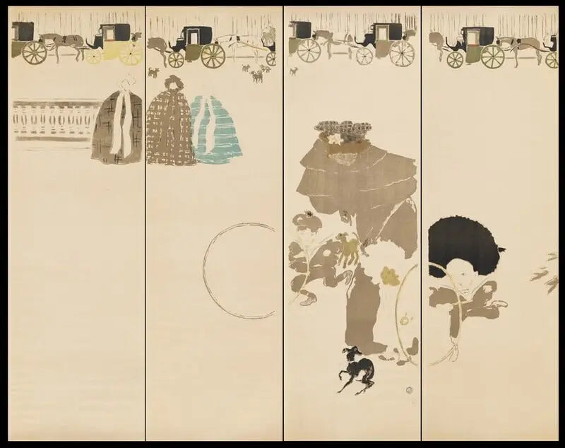 ヌヌの散歩、フィアクルのフリーズ - ピエール・ボナール