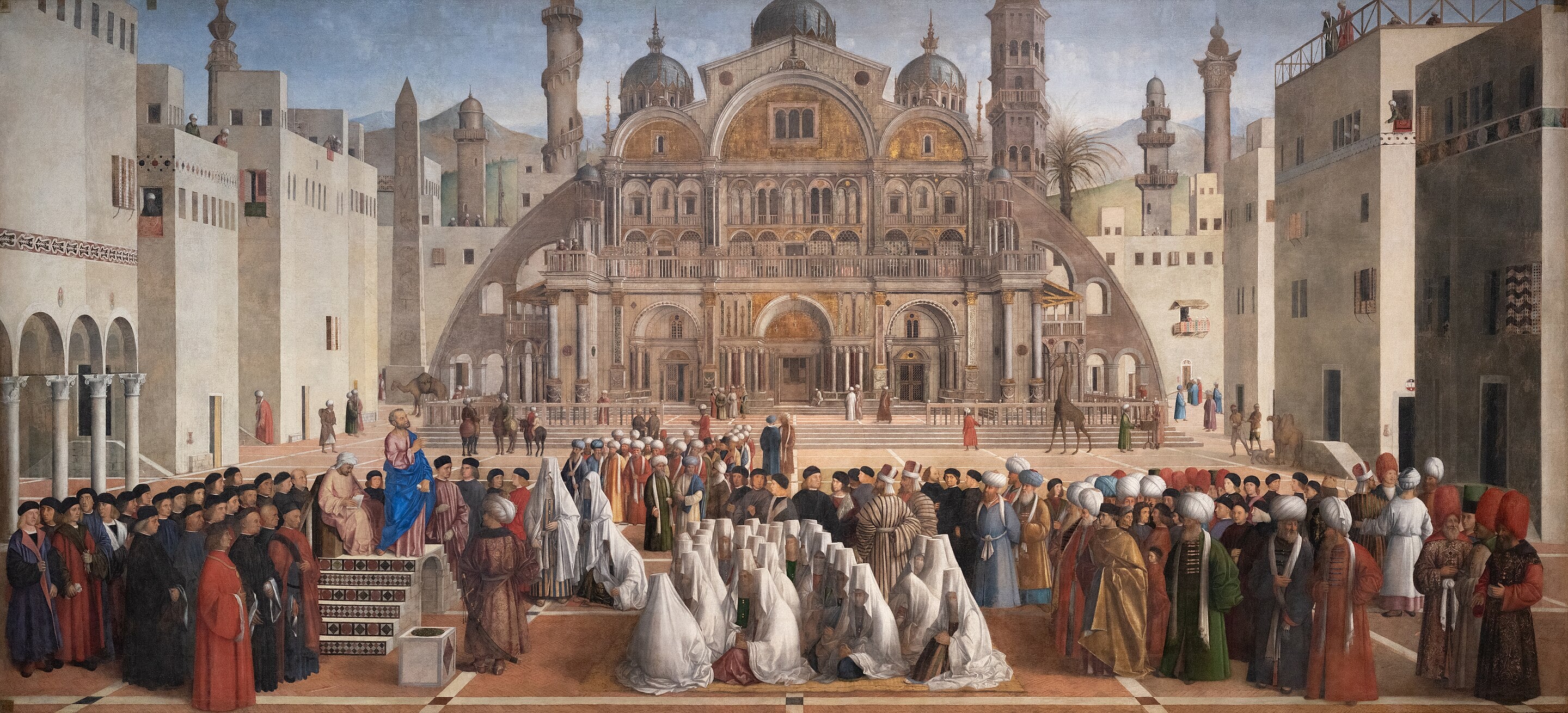 Saint Marc prêchant à Alexandrie - Giovanni Bellini - Alpha Reproduction