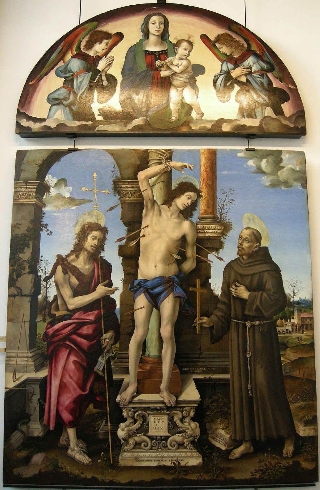 Saint Sébastien avec la Vierge et l'Enfant - Filippino Lippi