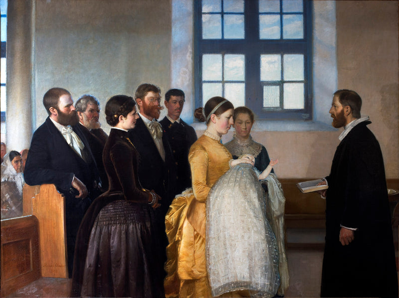 Un baptême - Michael Peter Ancher