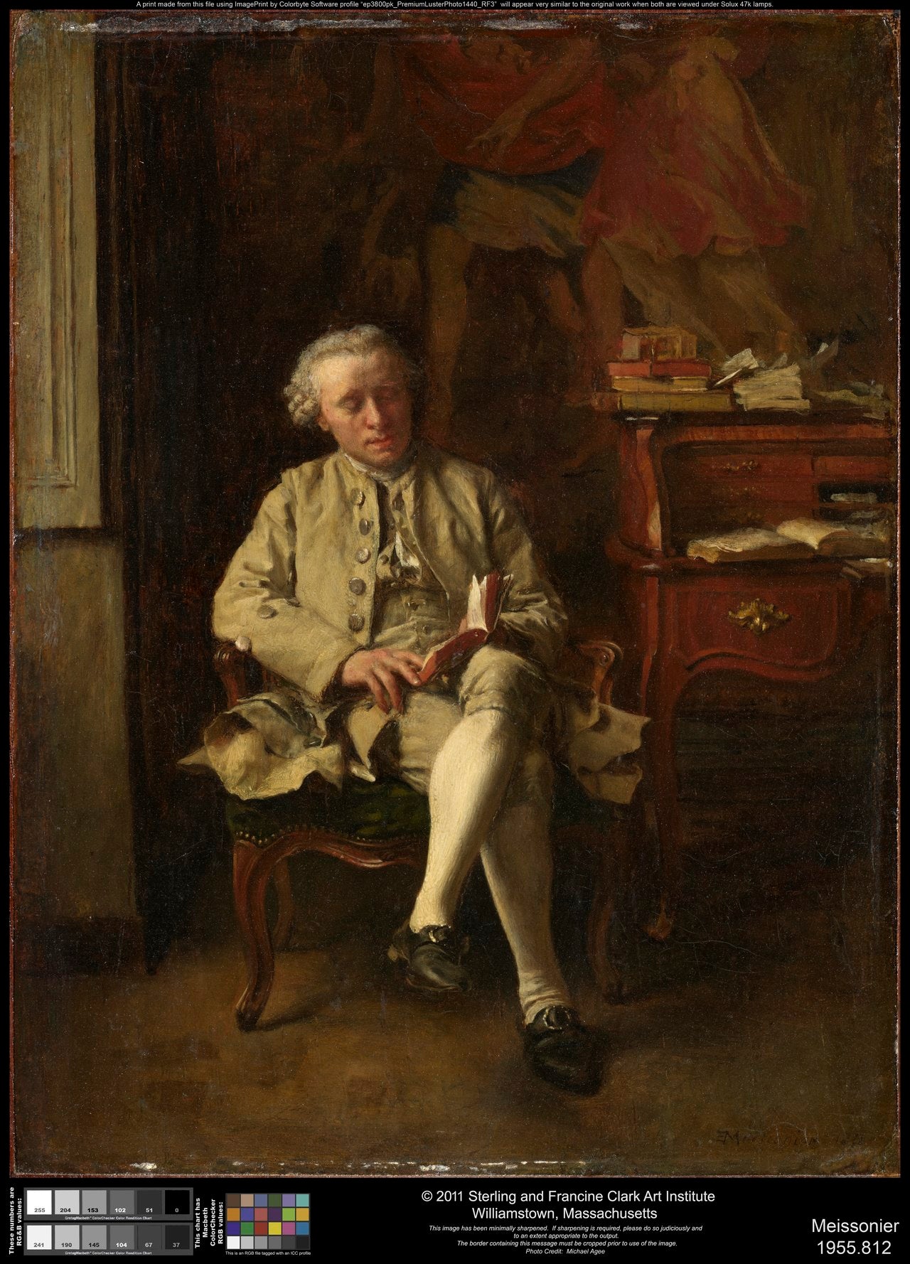 Un homme lit - Ernest Meissonier