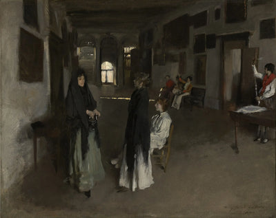 Reproduction du tableau « Un intérieur vénitien - John Singer Sargent » par Alpha Reproduction en peinture à l’huile