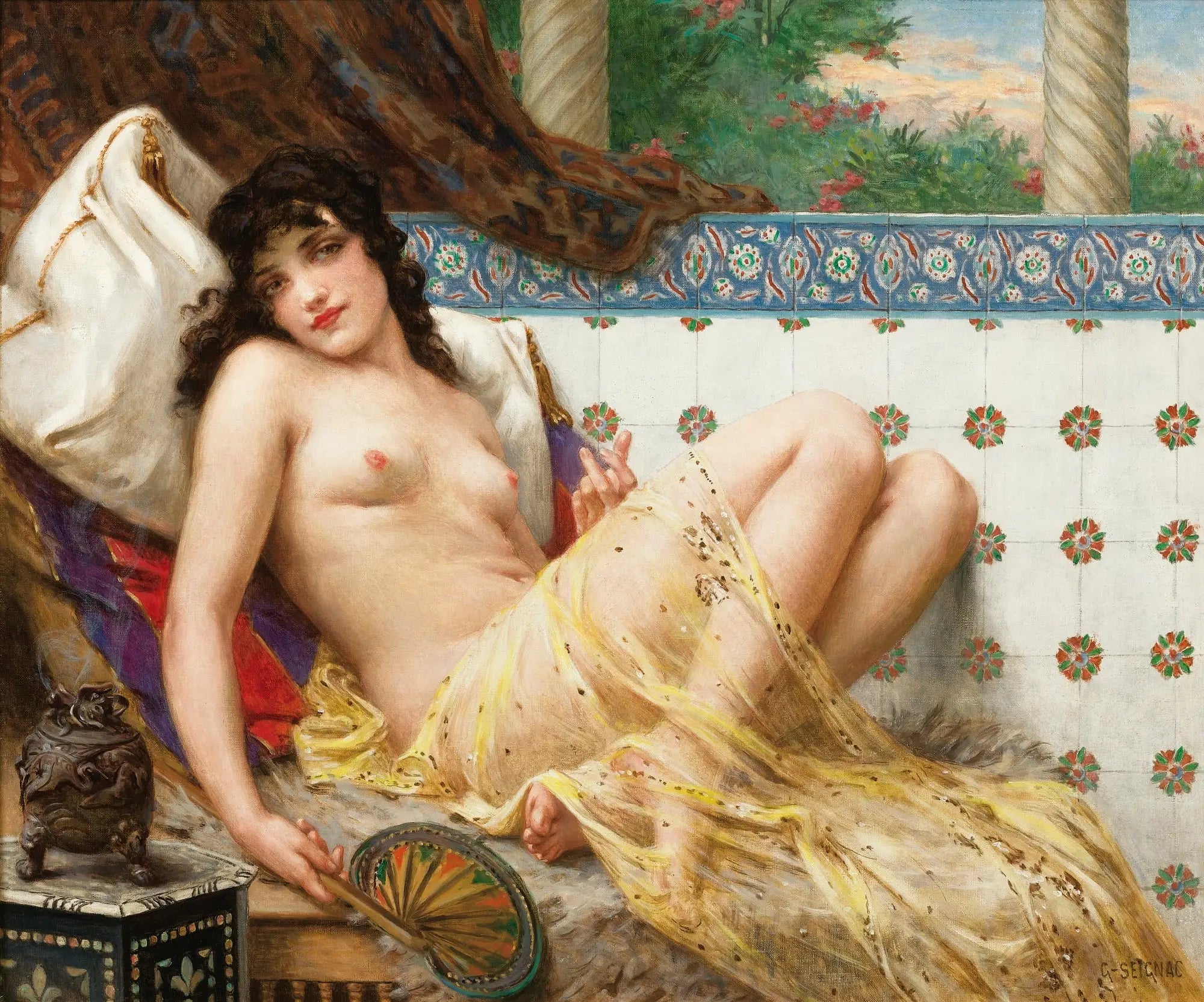 Odalisque à l’éventail - Guillaume Seignac - Alpha Reproduction