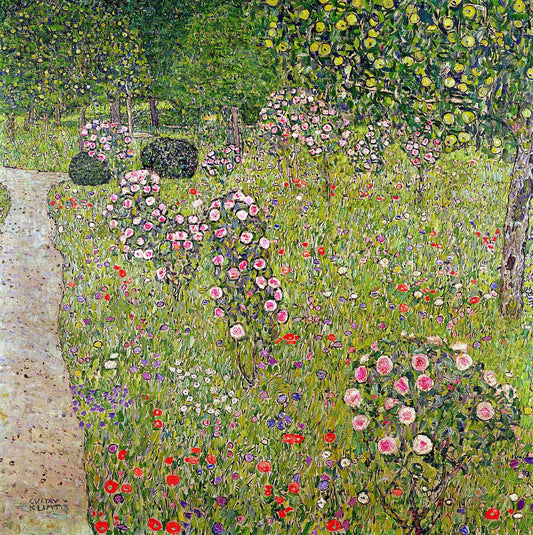 Verger avec rosiers - Gustav Klimt